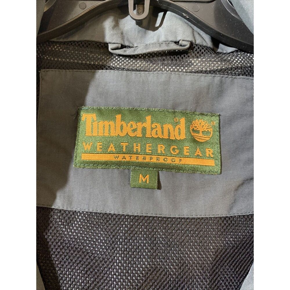 Timberland Waterproof Mens Grey Jacket Coat Size Medium Weathergear Raincoat - Picture 2 of 9